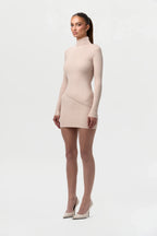 Ribbed-Knit Mini Skirt