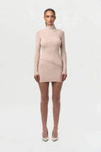 Ribbed-Knit Mini Skirt