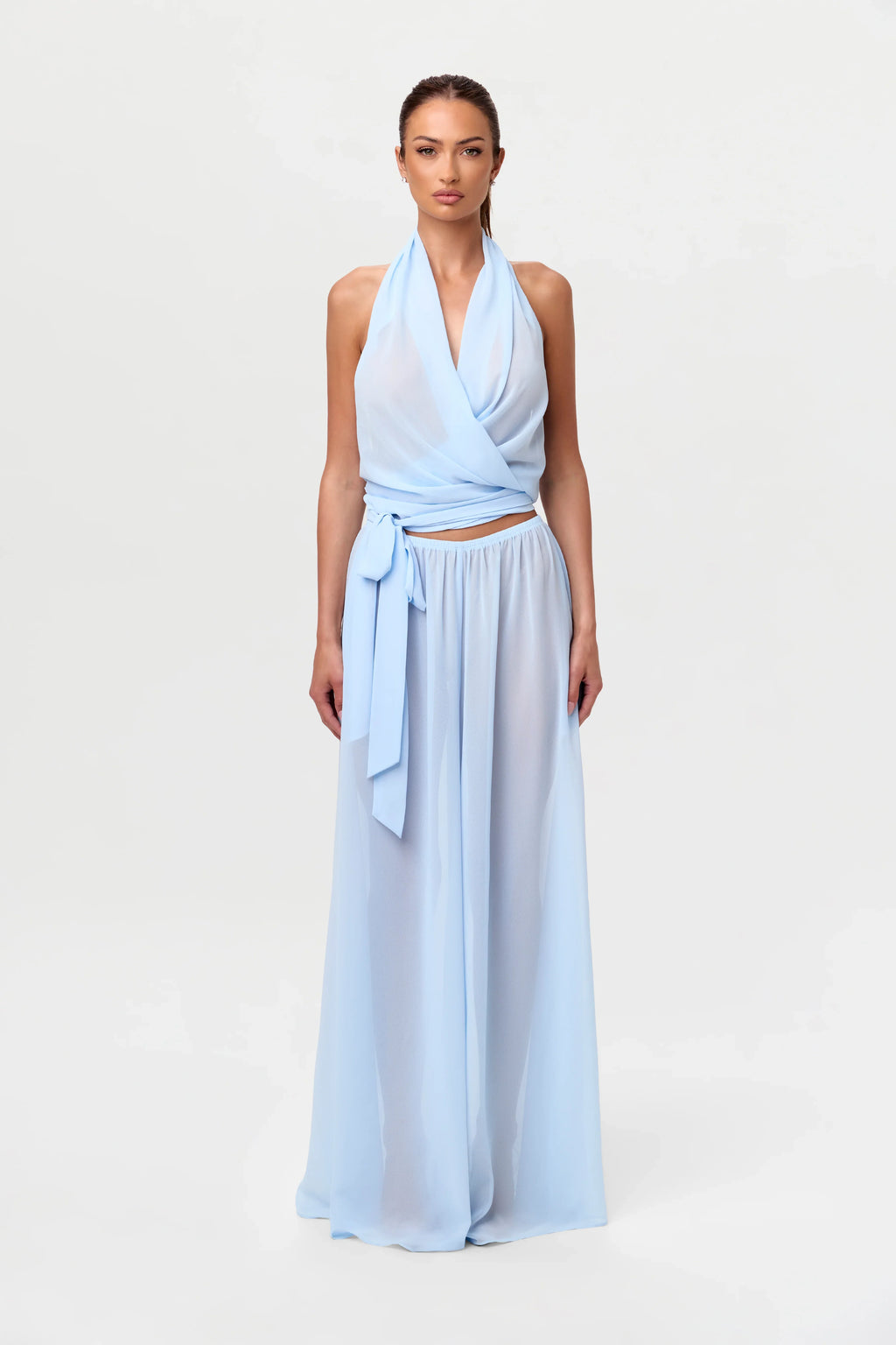 Chiffon Wide Leg Pants
