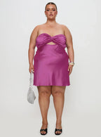 Faviola Mini Dress Purple Curve