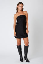 Strapless Bias Mini Dress