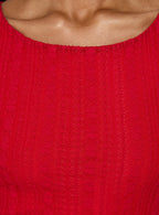 Miamora Lace Mini Dress Red