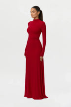 NW Mock Neck Maxi Dress