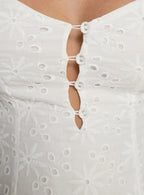 Eloisette Anglaise Mini Dress White