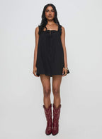Swing Mini Dress Black Petite