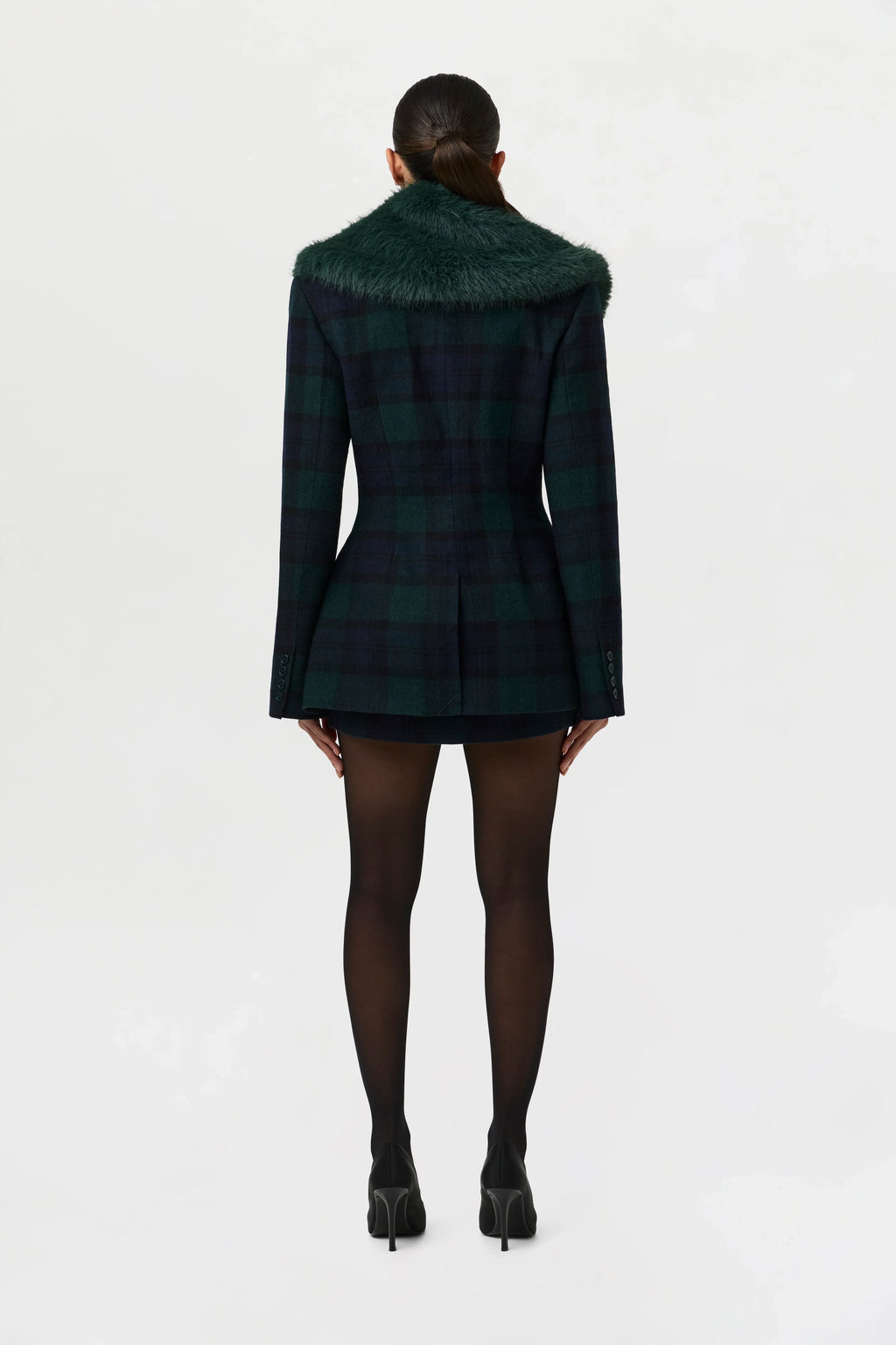 Suiting Plaid Mini Skirt