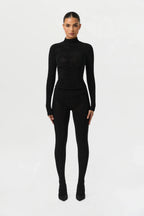 Crystal Closed Toe Leggings