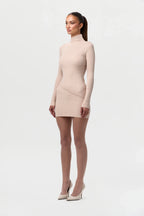 Ribbed-Knit Mini Skirt