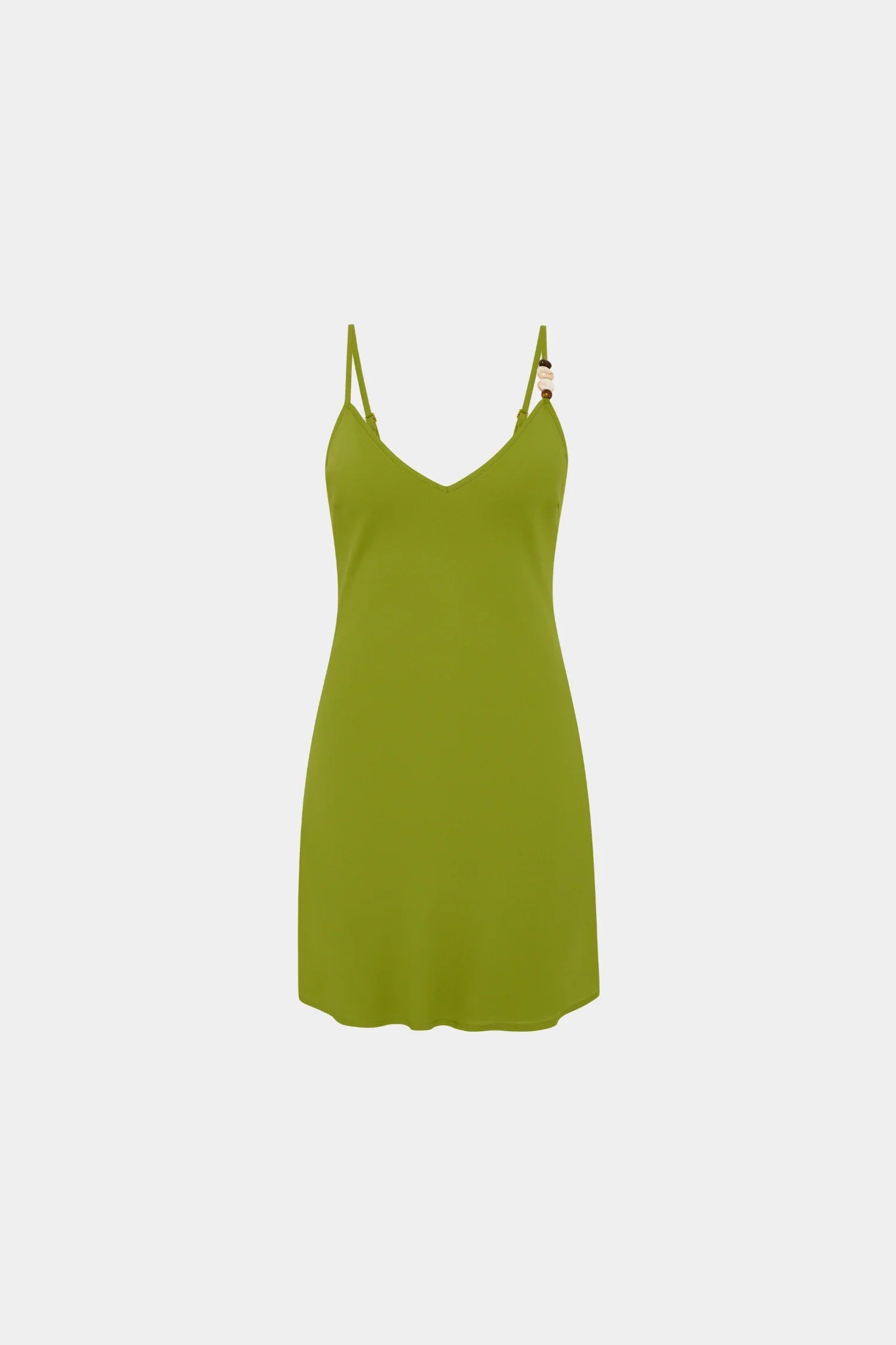 Georgette Mini Dress | Beaded Emerald