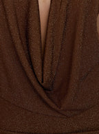 Lanelle Ring Detail Mini Dress Chocolate