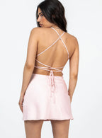 Celena Mini Dress Pink Petite