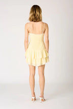 Eyelet Trim Mini Dress