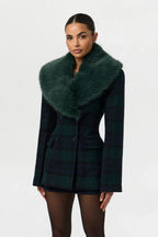 Suiting Plaid Mini Skirt