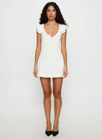 I Guess So Cotton Mini Dress White