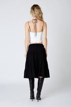 Tiered Midi Skirt