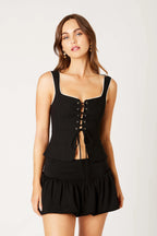 Lace Up Corset Top