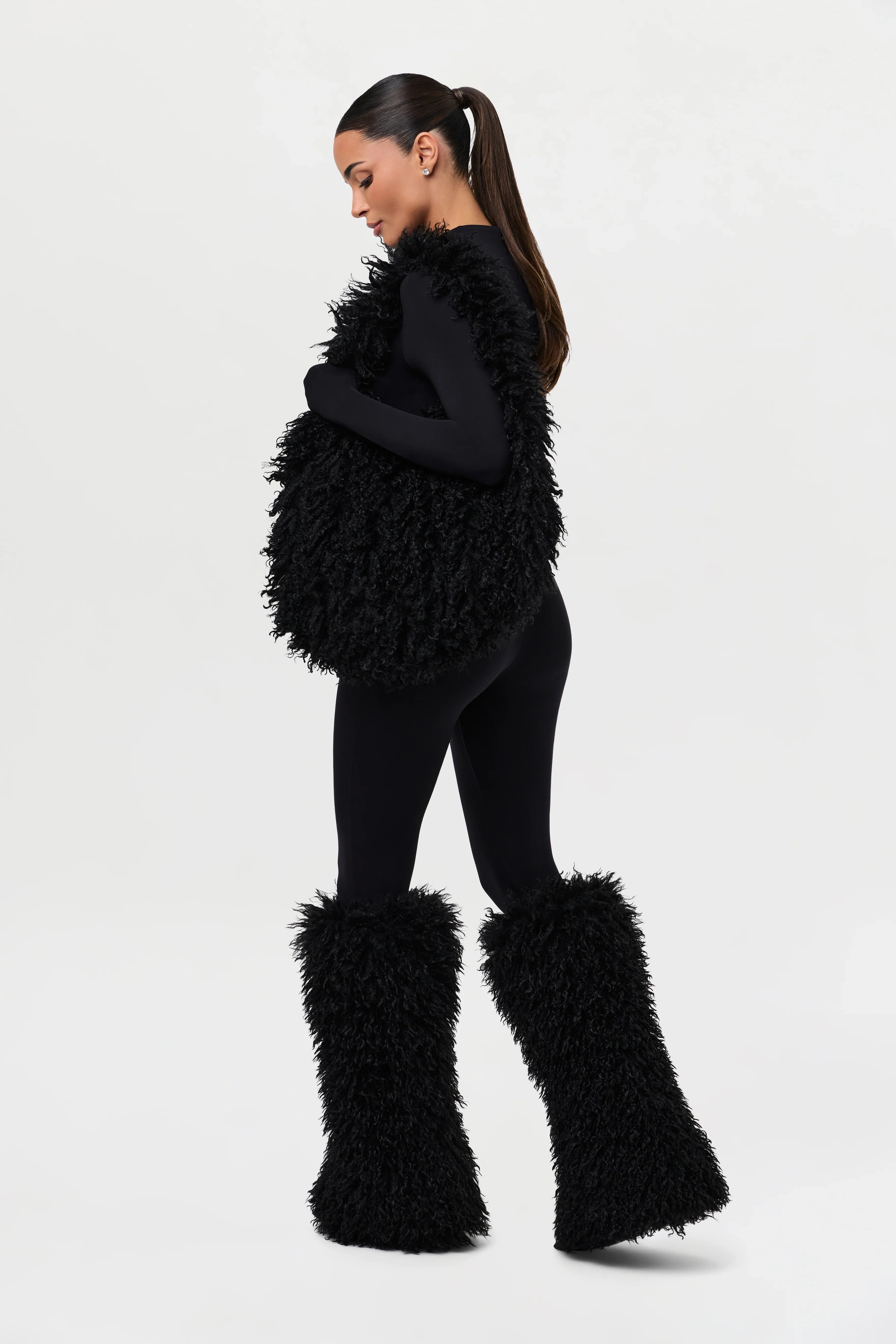 Faux Fur Plush Shoulder Bag