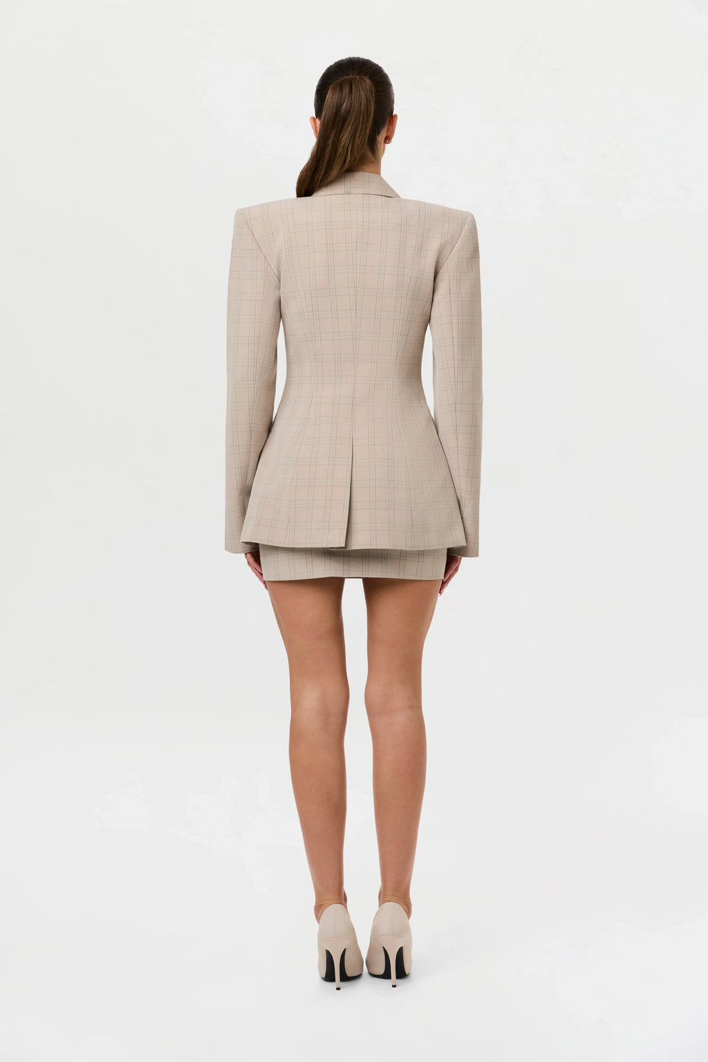 Suiting Plaid Mini Skirt
