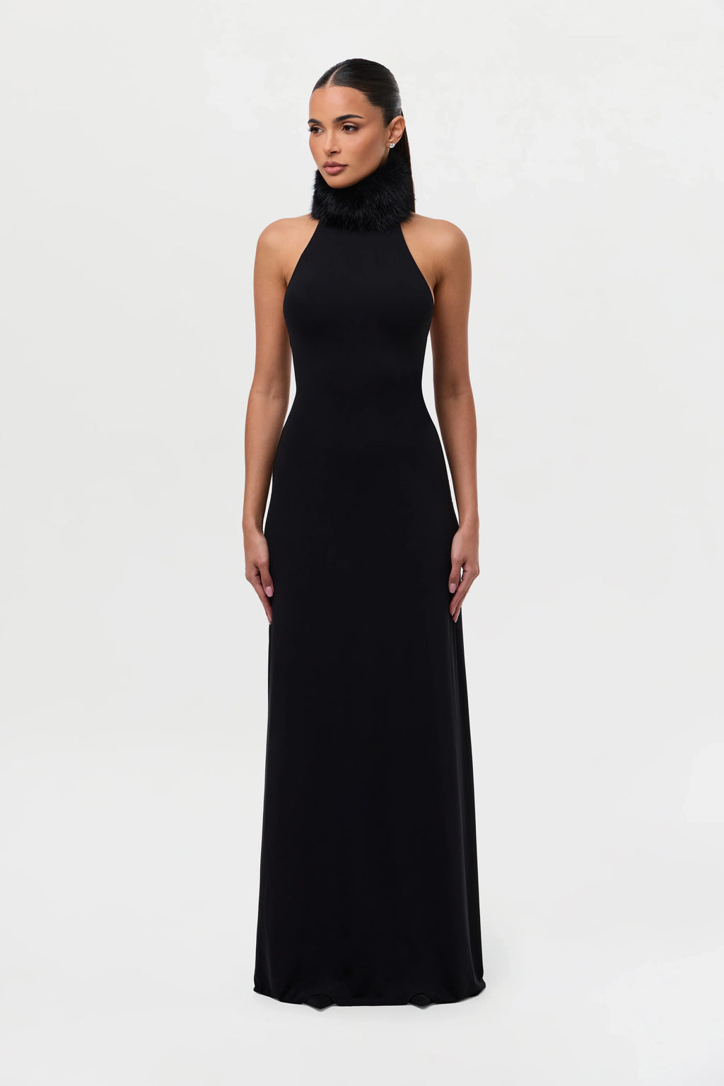 Naked Faux Fur Maxi Dress