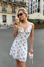 Vintage Floral Mini Dress
