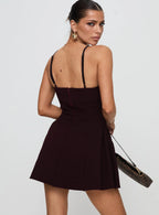 Abdul Mini Dress Wine