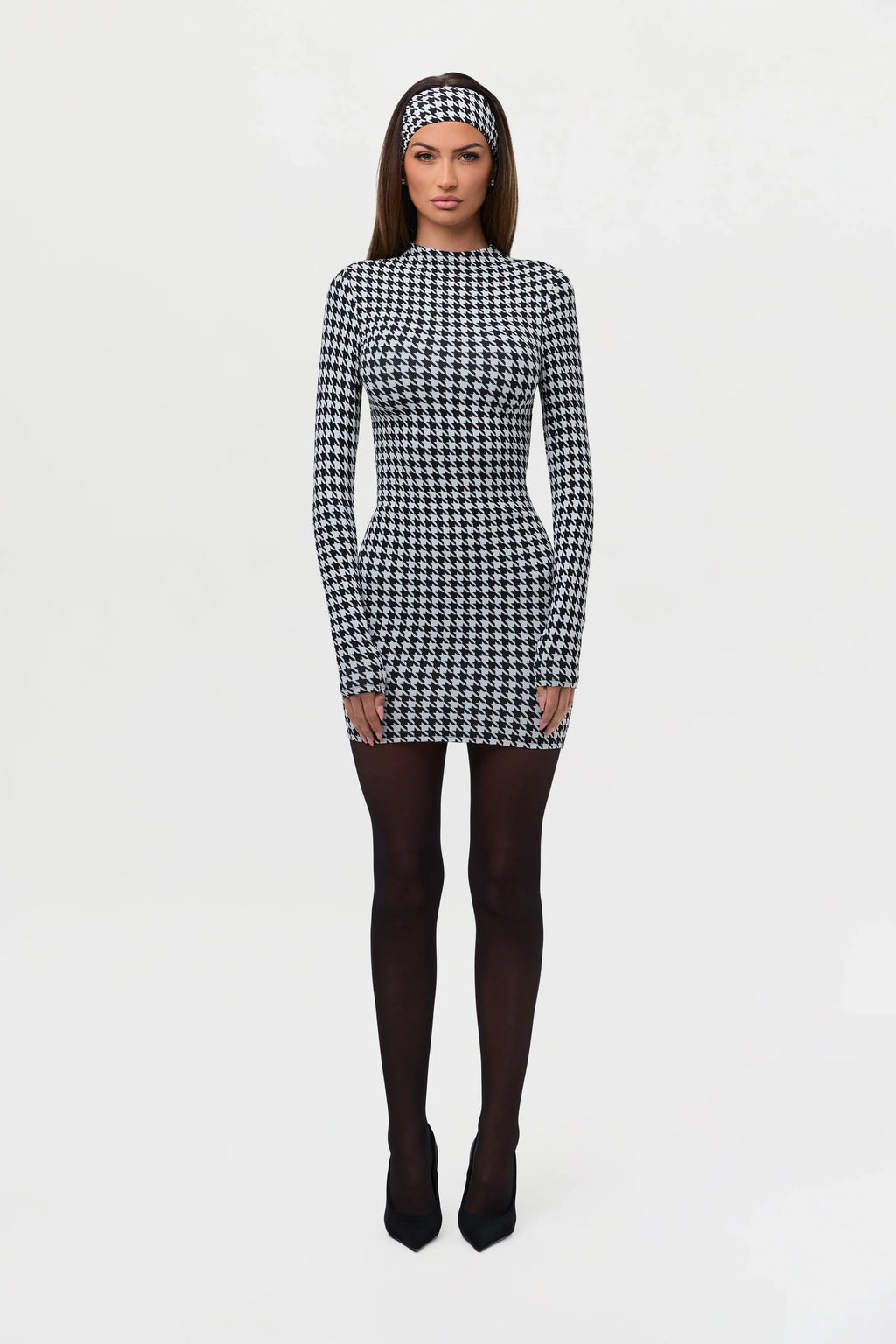 Naked Print Mini Dress