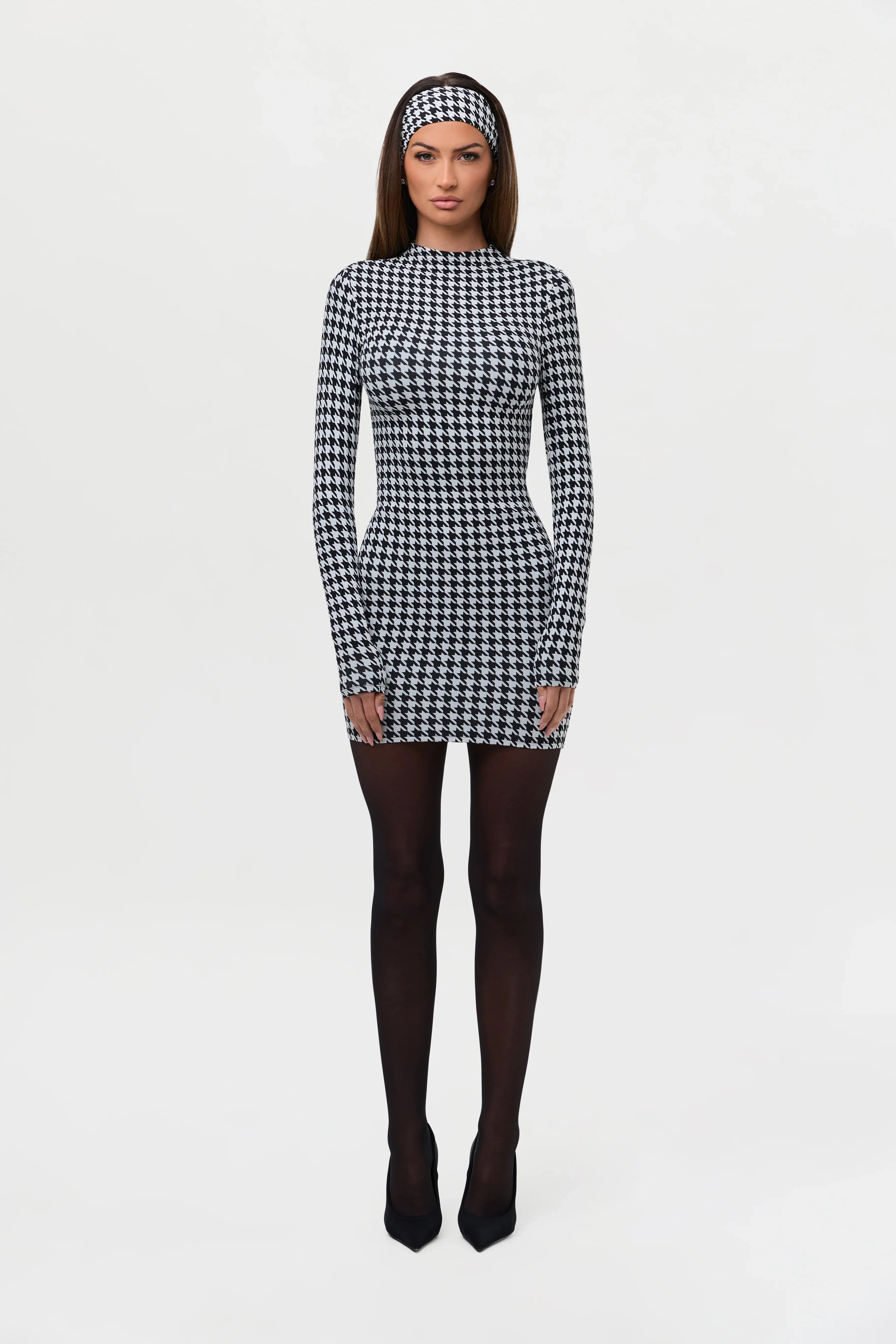 Naked Print Mini Dress