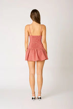 Gingham Cut Out Mini Dress