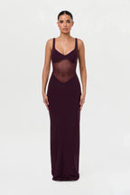 Hourglass Mesh Contrast Dress