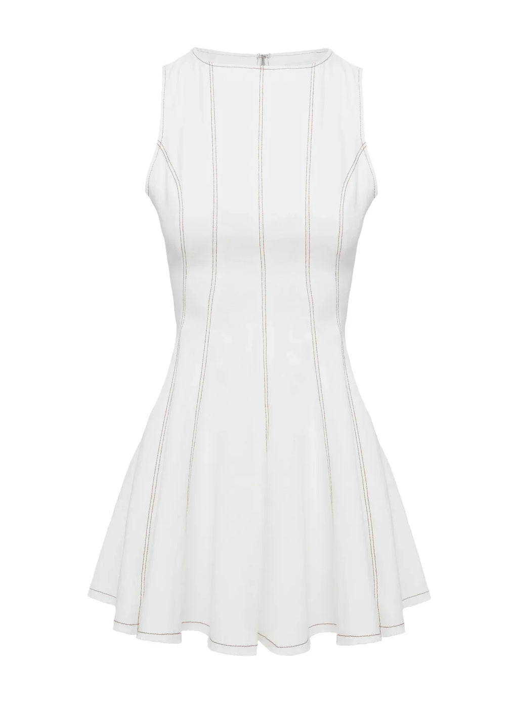 Composure Pleat Mini Dress White