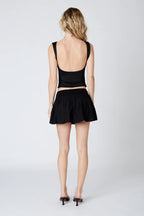 Mini Linen Skirt