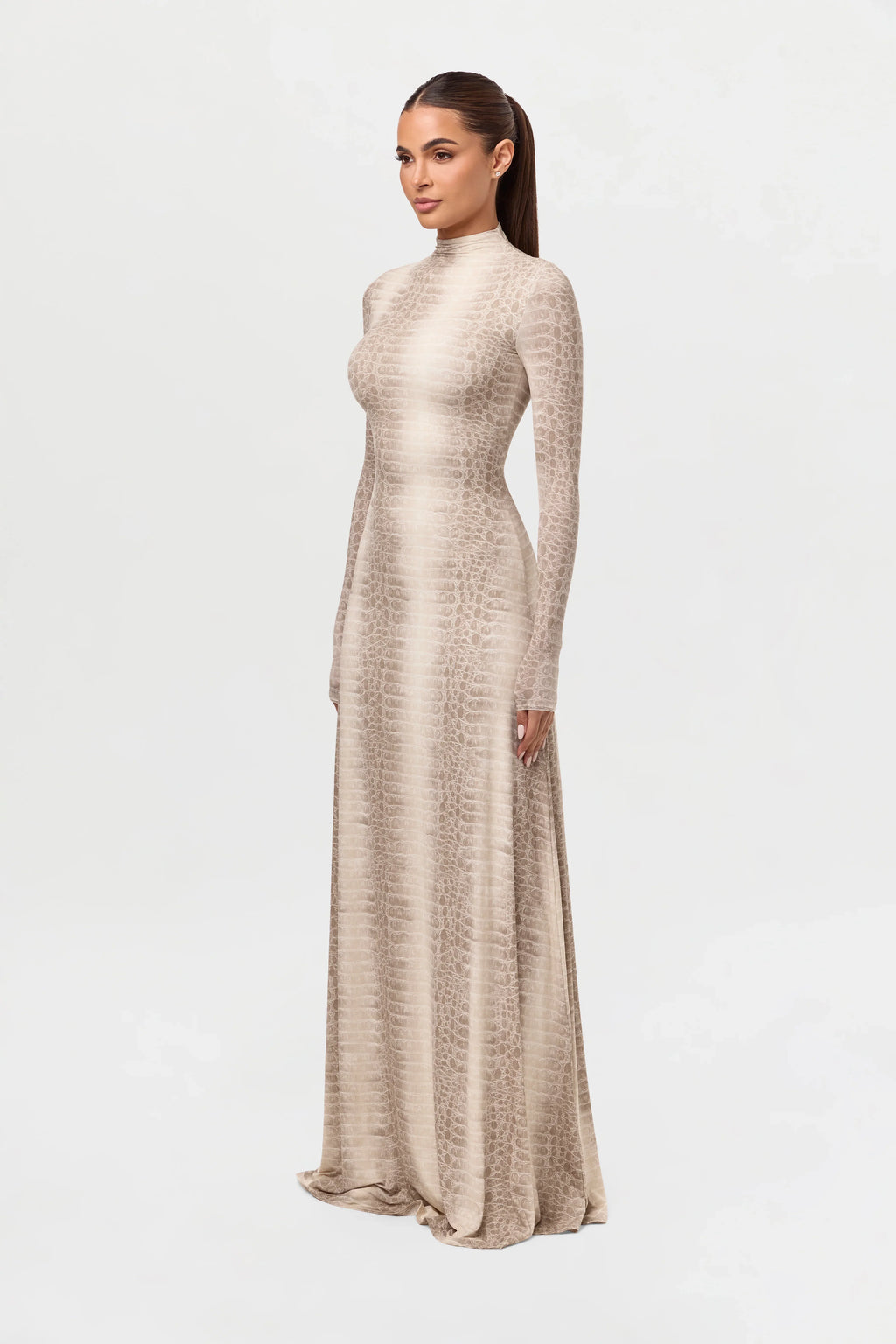 Naked Animal Print Maxi Dress
