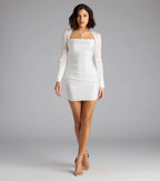 Flawless Allure Cowl Neck Bodycon Mini Dress
