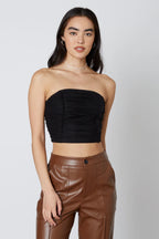 Tulle Strapless Top