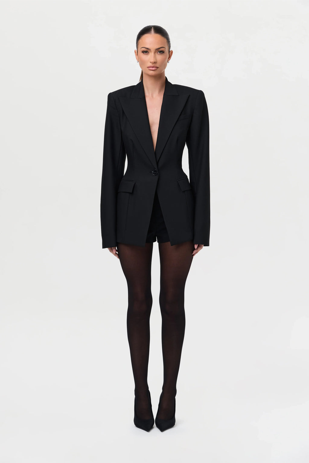 High Waist Suited Shorts