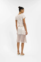 Midi Skirt | Pink Sequin