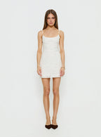 Alyra Embroidered Mini Dress White
