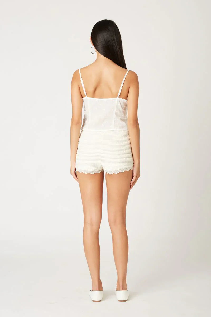 Textured Mini Shorts