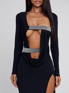 SOLVIA MAXI DRESS BLACK