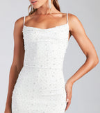 Catalina Rhinestone And Pearl Formal Mini Dress