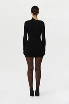 Ribbed-Knit Mini Skirt