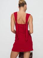 Steward Mini Dress Red Petite