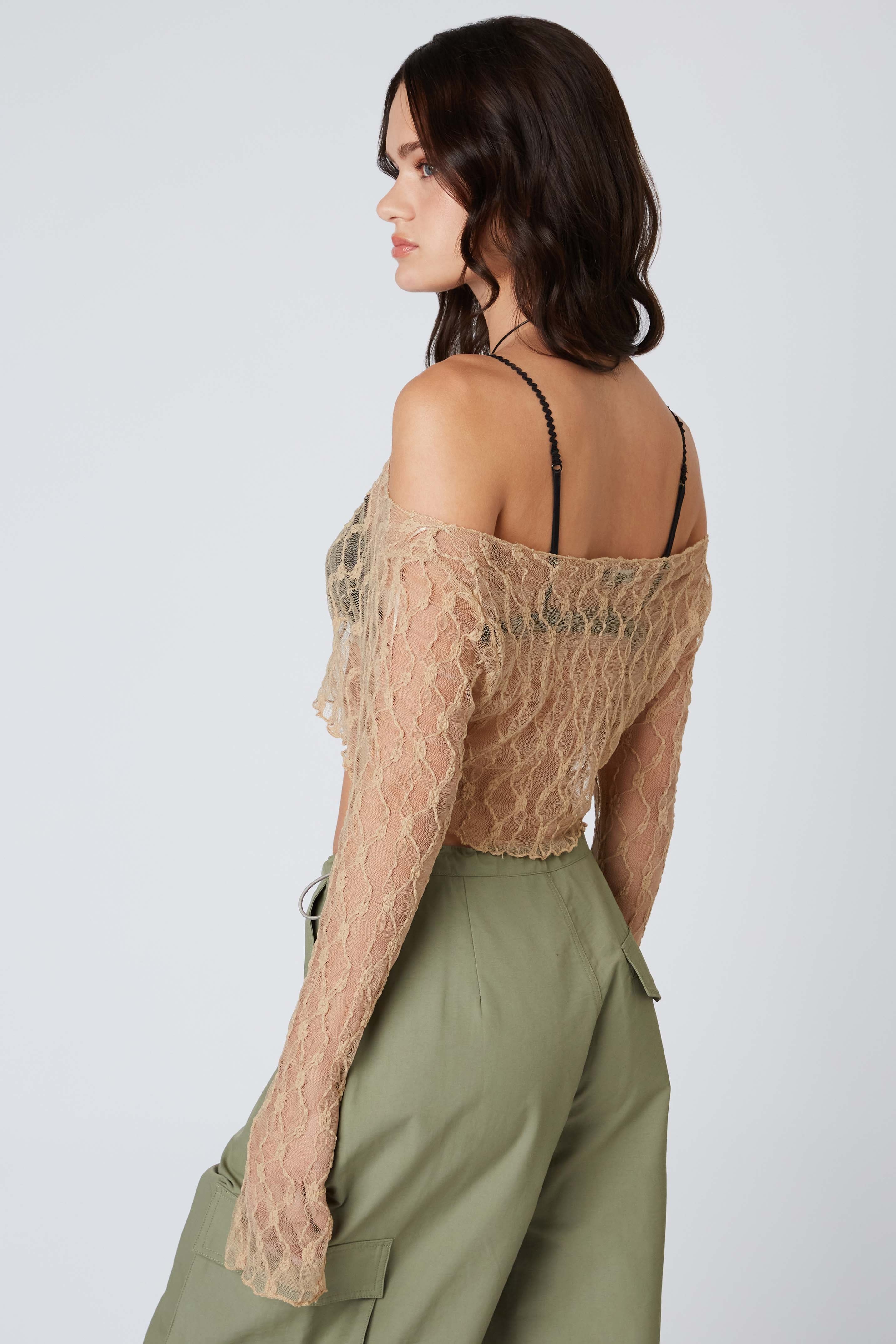 Floral Lace Cropped Top