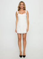 Mcbeath Mini Dress White Burnout
