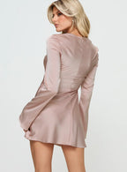 Phillipa Long Sleeve Mini Dress Pink