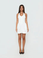 Allyce Halter Mini Dress White