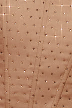 Corset Mini Dress in Beige