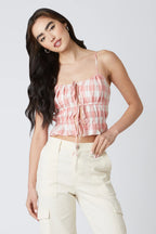 Gingham Cami Top