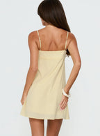 Lunya Mini Dress Lemon