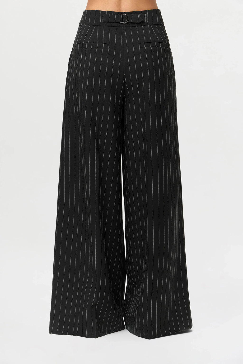 Suiting Pinstripe Wide-Leg Pant